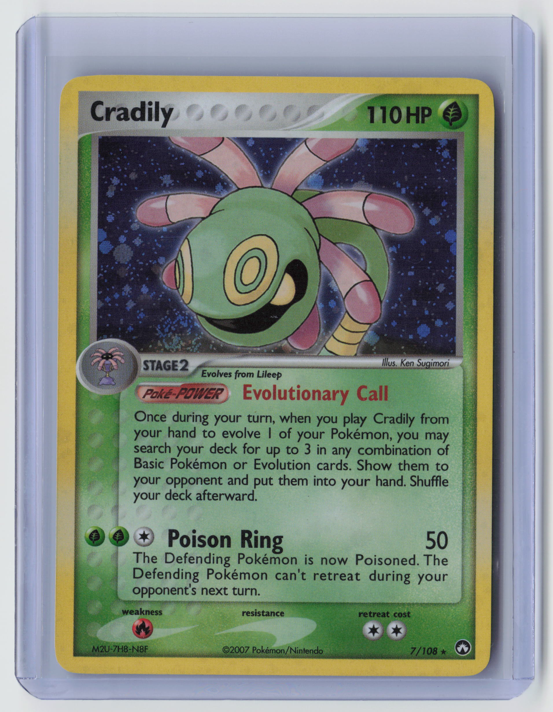 Cradily Holo Rare Power Keepers 7/108 NM