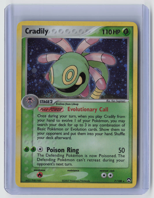 Cradily Holo Rare Power Keepers 7/108 NM