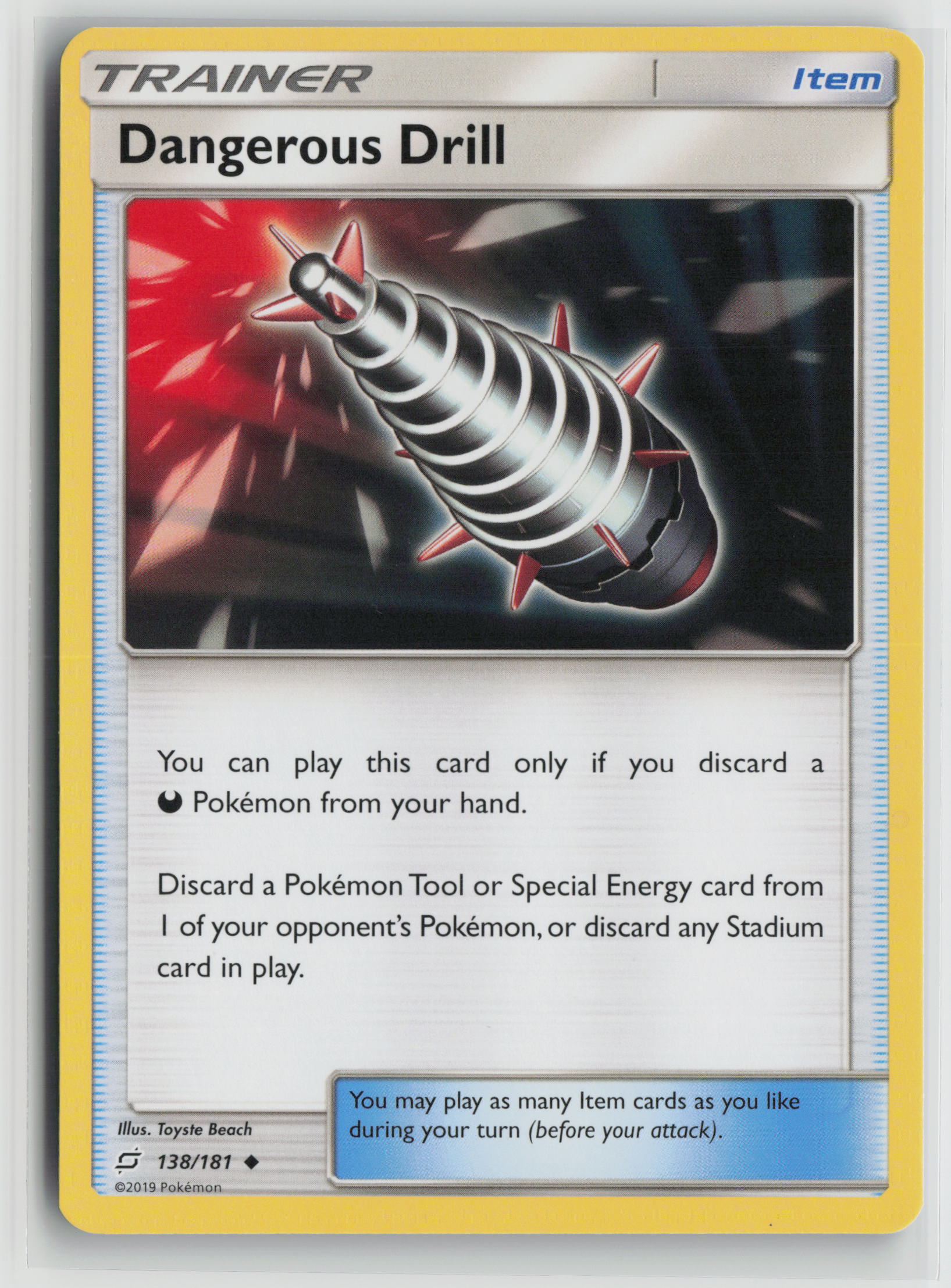 Dangerous Drill Uncommon SM - Team Up 138/181 NM
