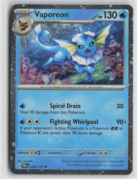 Vaporeon - (Cosmos Holo) Rare Holo MCAP 022/131 NM