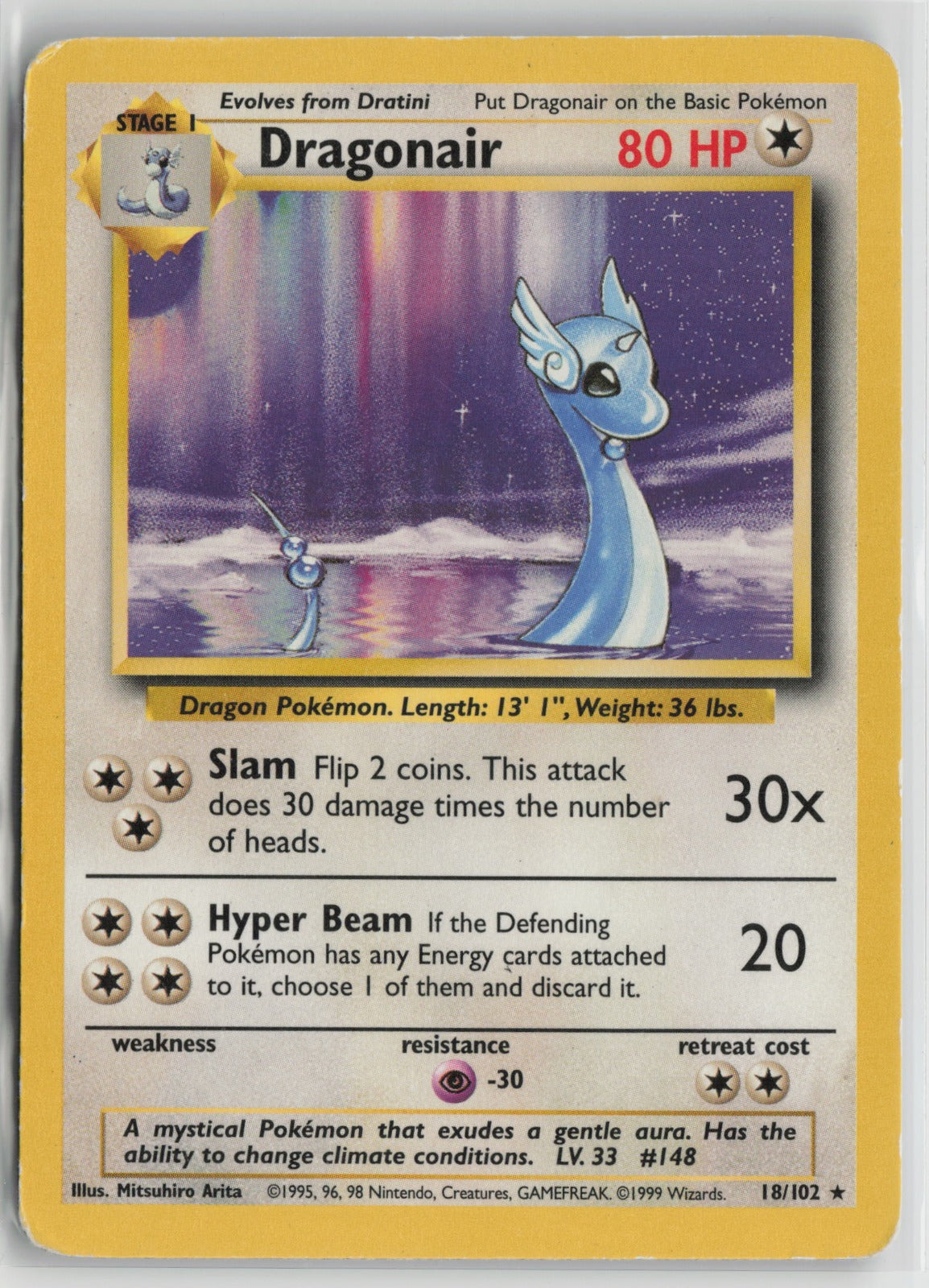 Dragonair Rare BS 018/102 HP