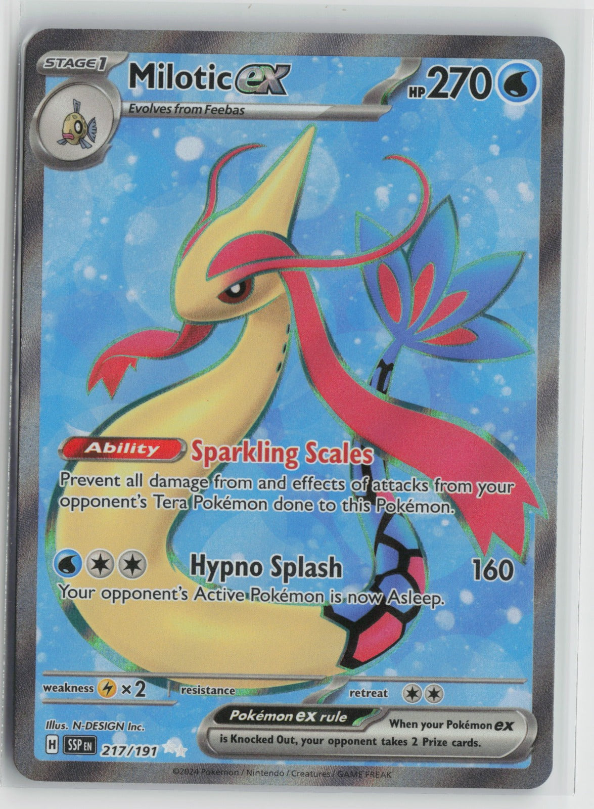 Milotic ex - Ultra Rare Holo SSP 217/191 NM