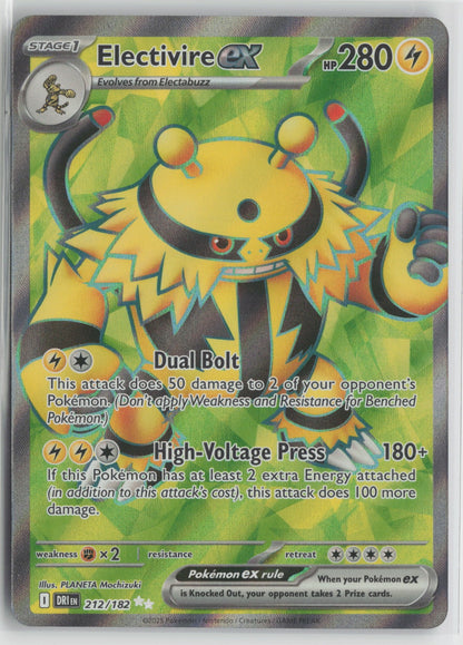 Electivire ex - Ultra Rare Holo DRI 212/182 NM
