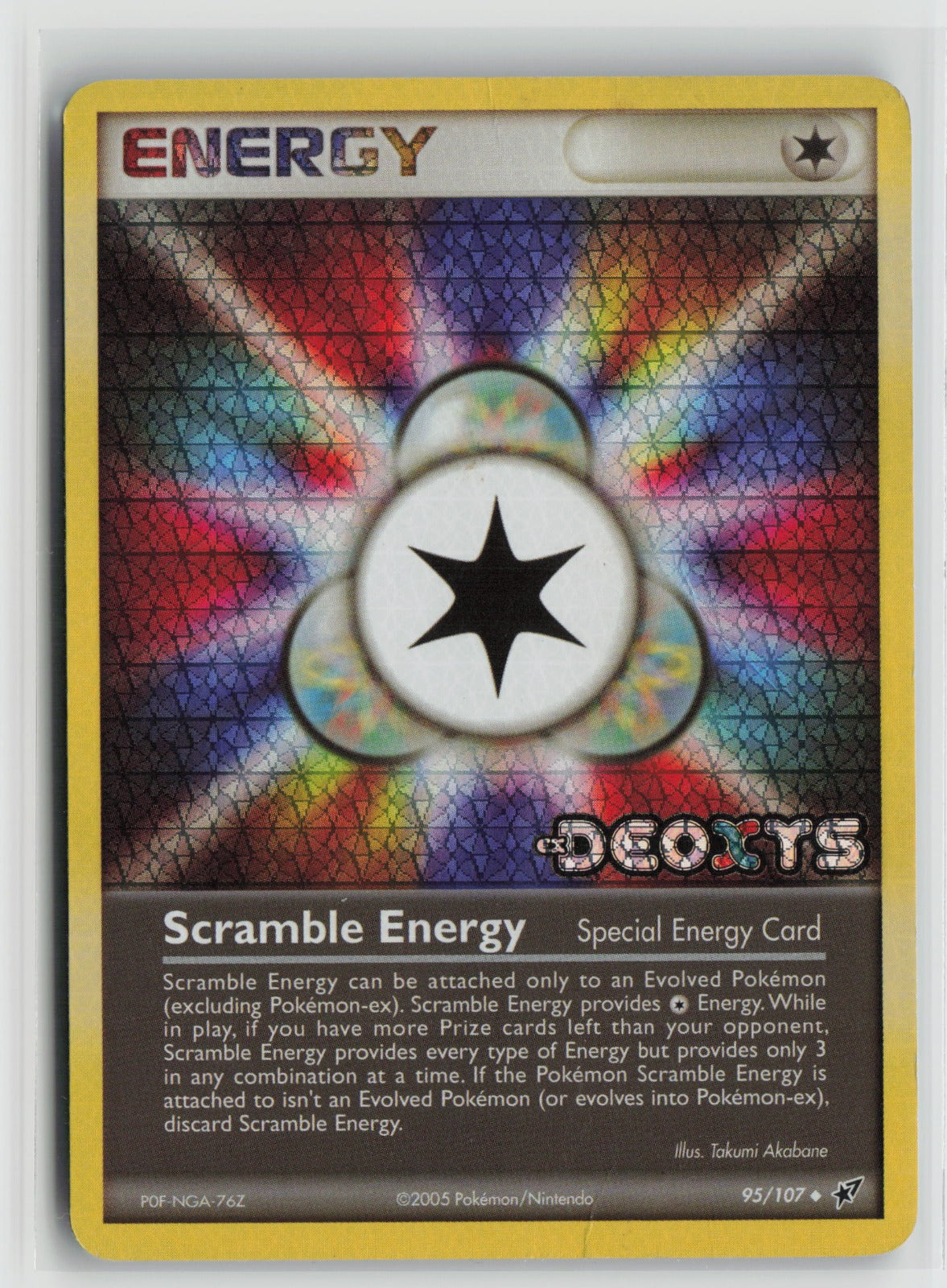 Scramble Energy Uncommon Reverse Holo DX 95/107 DMG