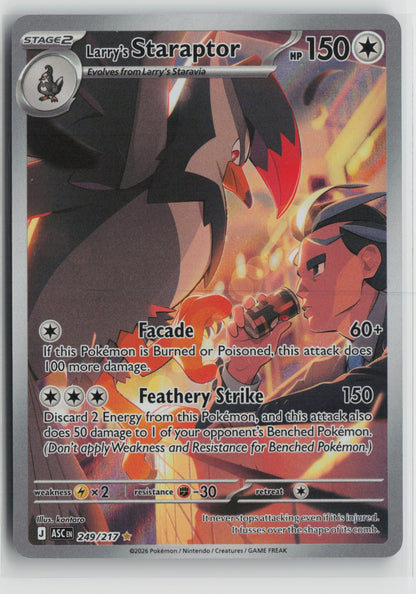 Larry's Staraptor - Illustration Rare Holo ASC 249/217 NM