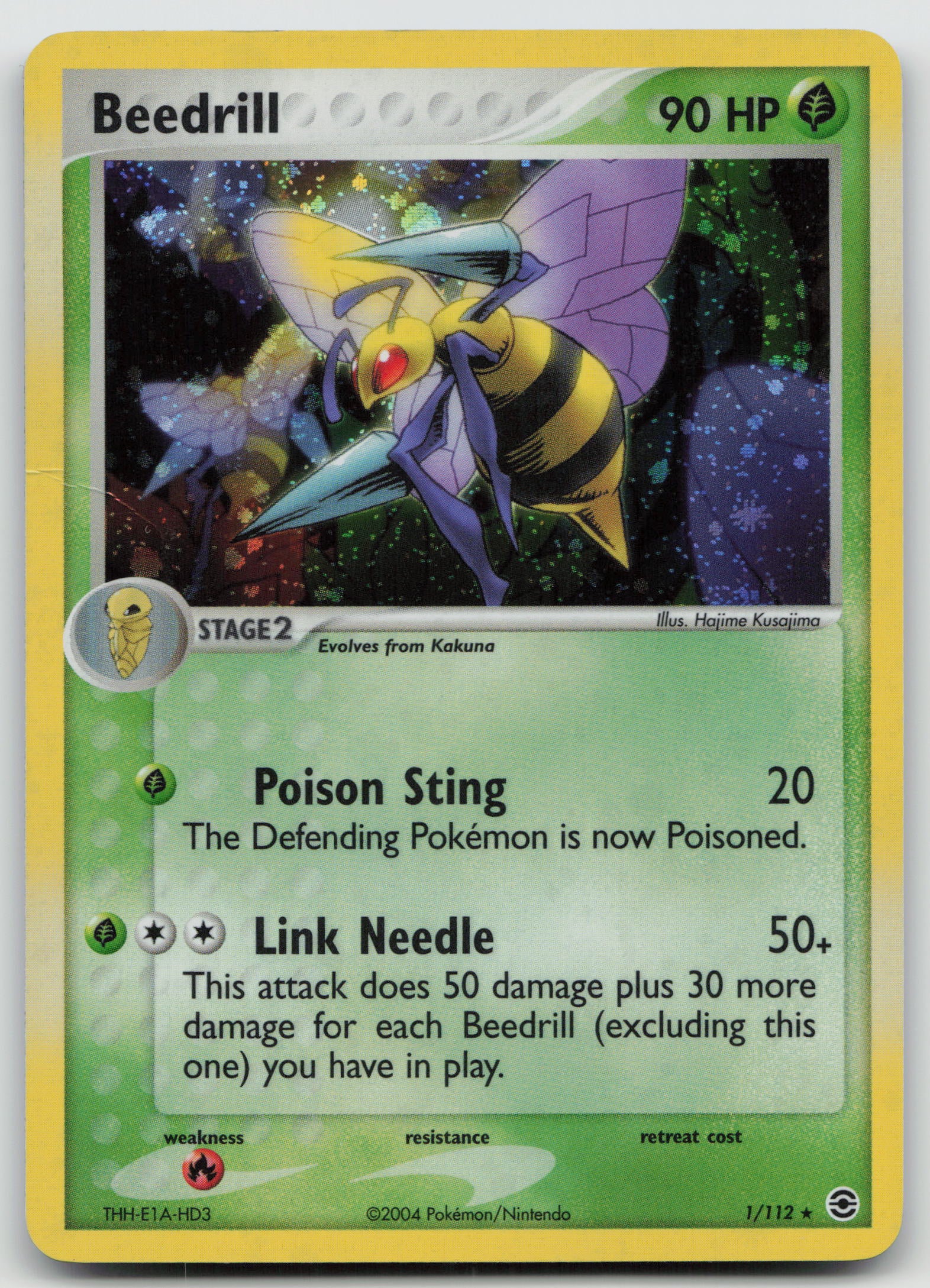 Beedrill Holo Rare Holo RG 1/112 HP