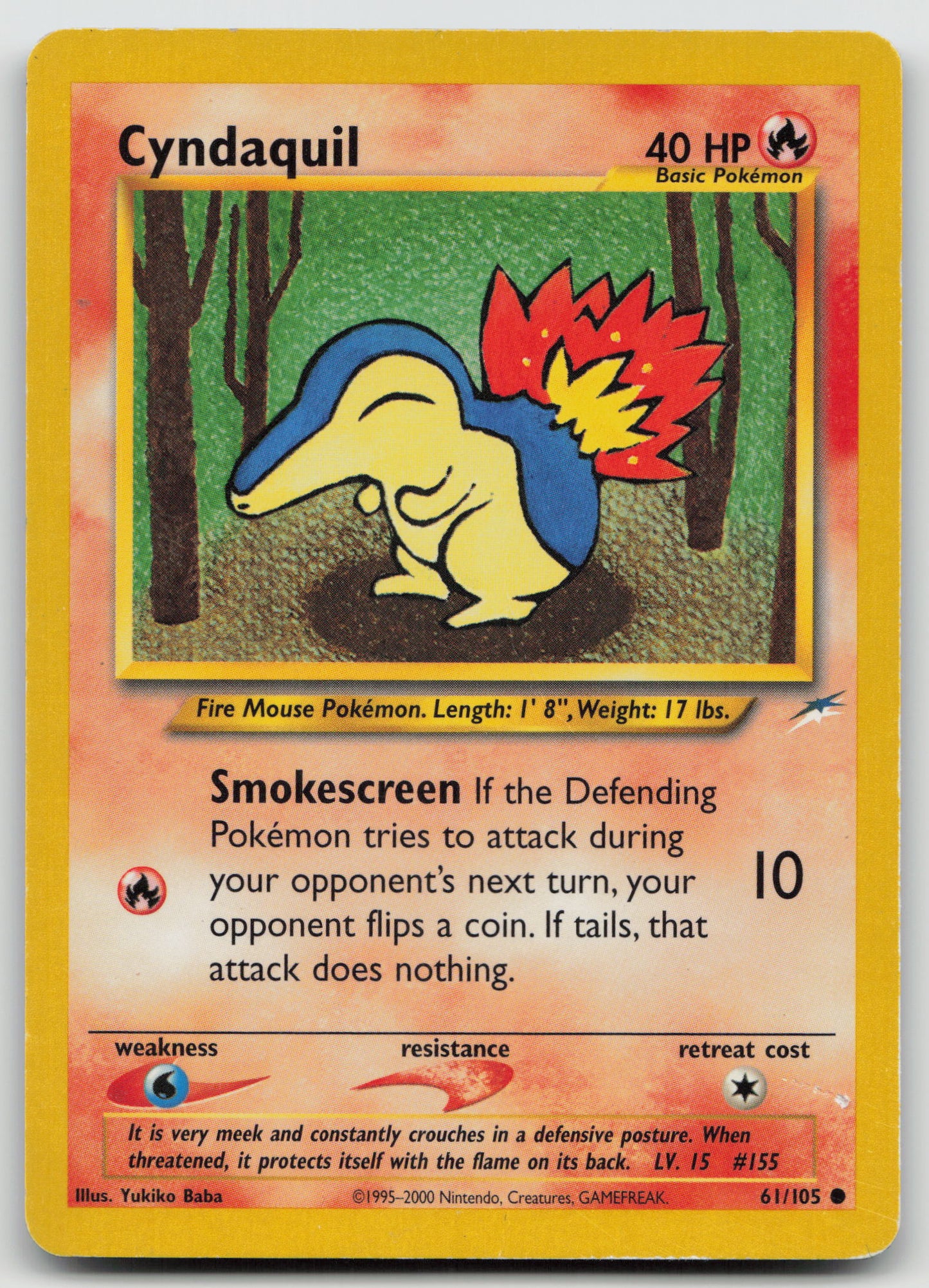 Cyndaquil Common Unlimited N4 061/105 DMG