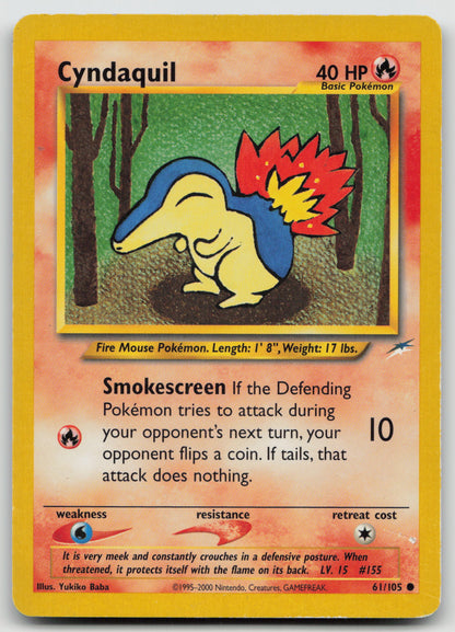 Cyndaquil Common Unlimited N4 061/105 DMG
