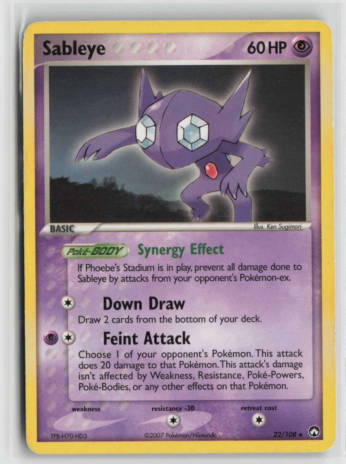 Sableye Rare PK 22/108 HP