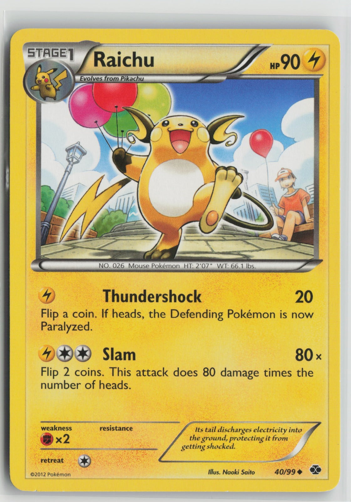 Raichu Uncommon NXD 40/99 LP