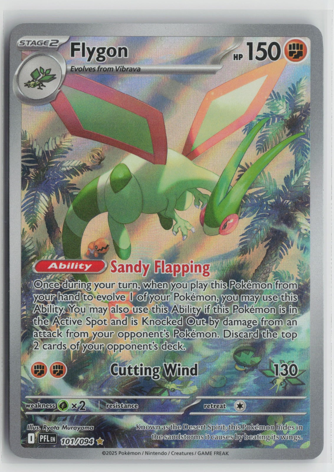 Flygon Illustration Rare Holo PFL 101/094 NM- B