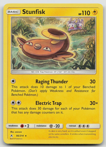 Stunfisk Rare Normal SM10 56/214 NM