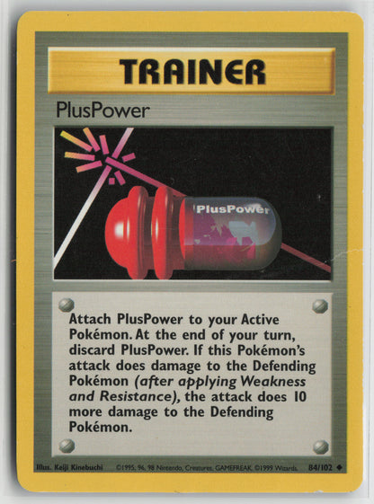PlusPower Uncommon Base Set 084/102 HP