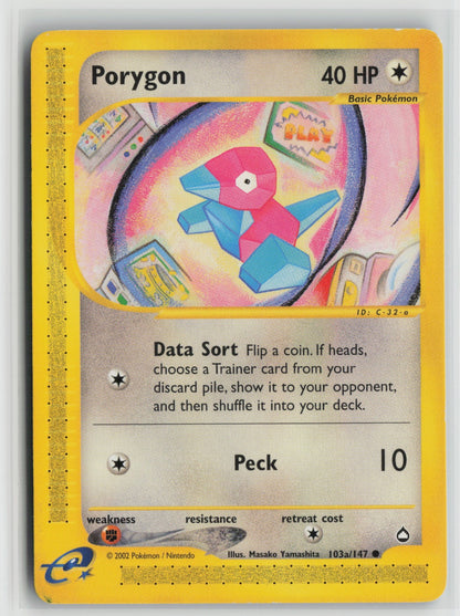 Porygon (103a) Common AQ 103a/147 LP