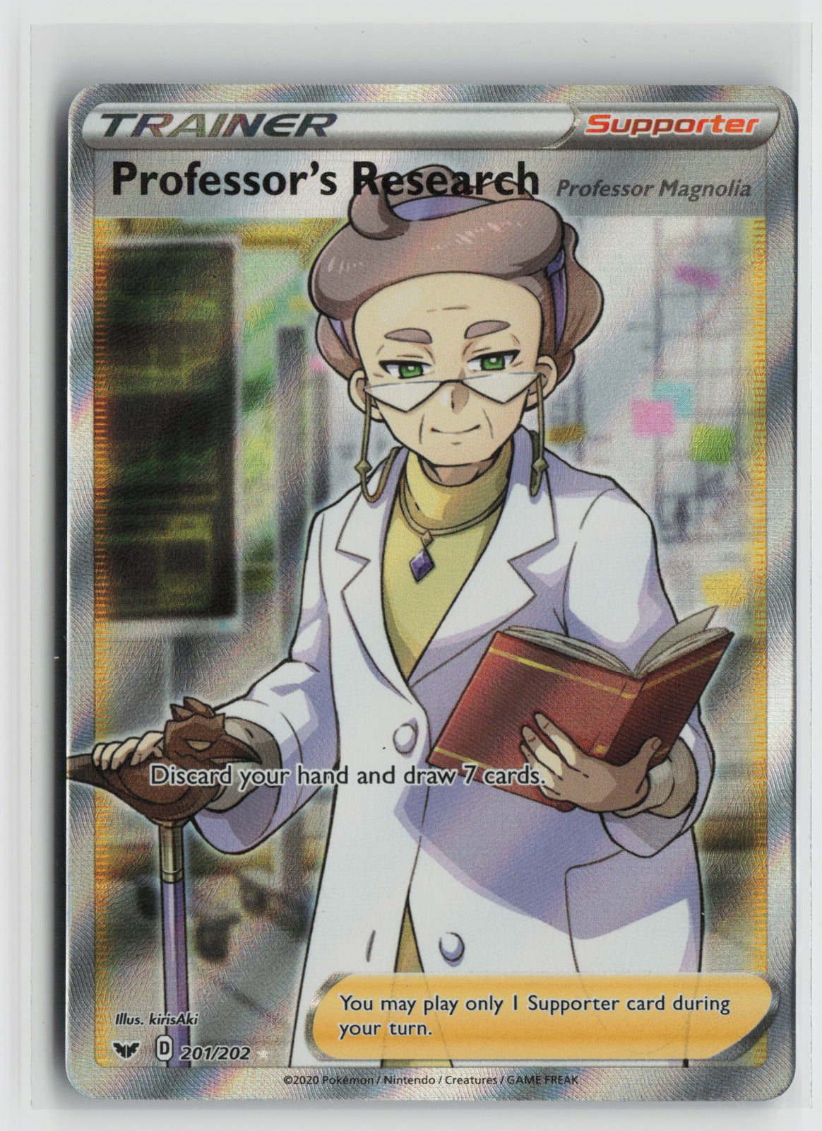 Professor's Research (Full Art) Ultra Rare Holo SWSH01 201/202 NM