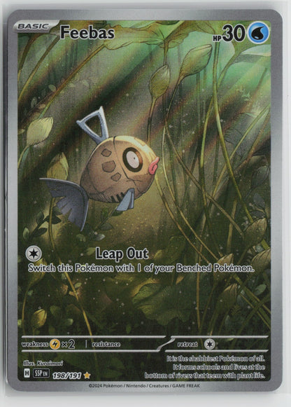 Feebas - Illustration Rare Holo SSP 198/191 NM