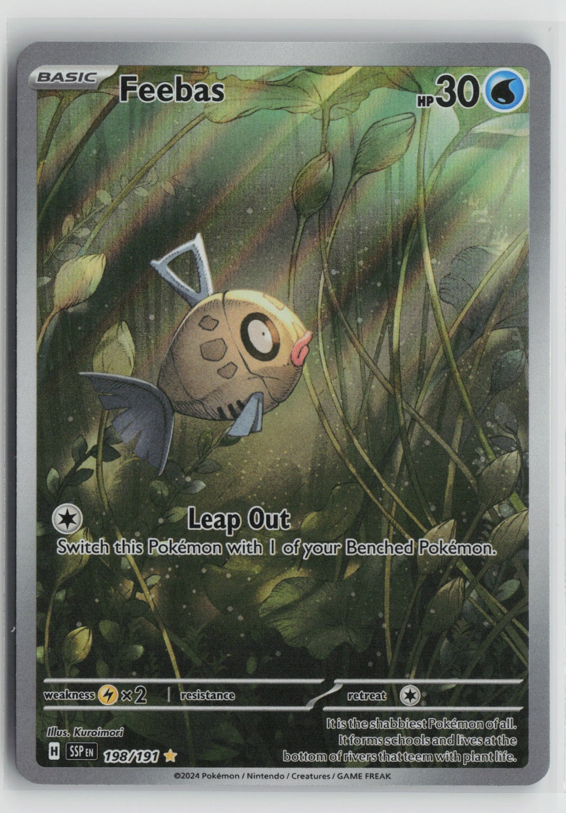 Feebas Illustration Rare Holo SSP 198/191 NM- A