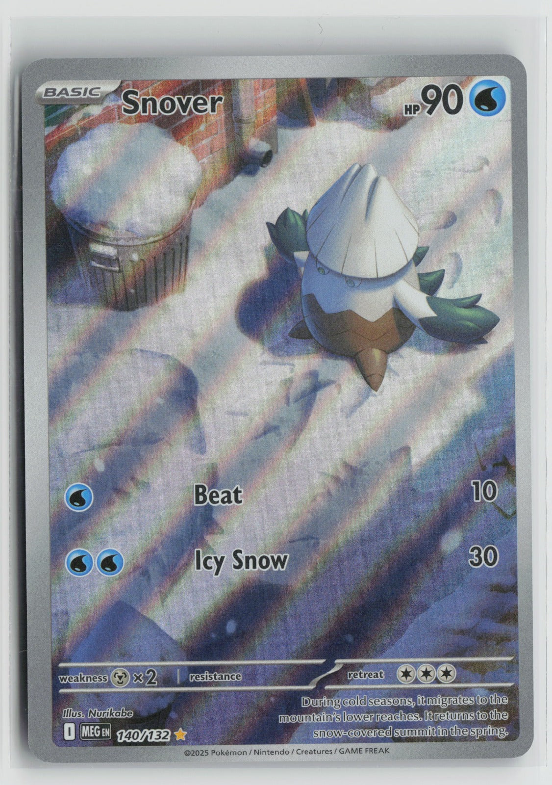 Snover Illustration Rare Holo MEG 140/132 NM- C