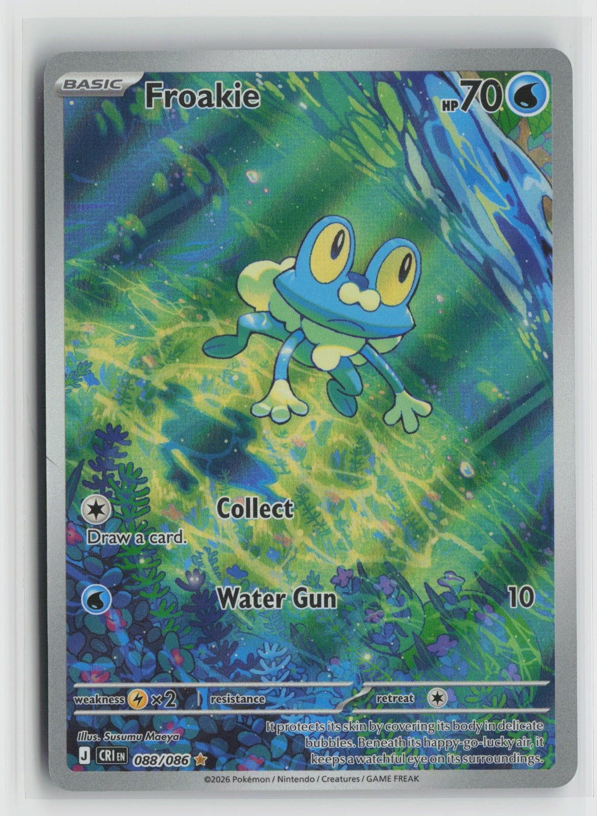 Froakie - Illustration Rare Holo CRI 088/086 NM