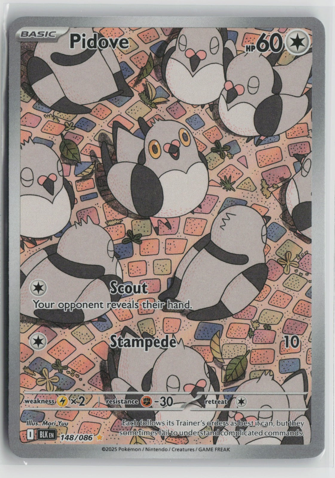 Pidove - Illustration Rare Holo BLK 148/086 NM