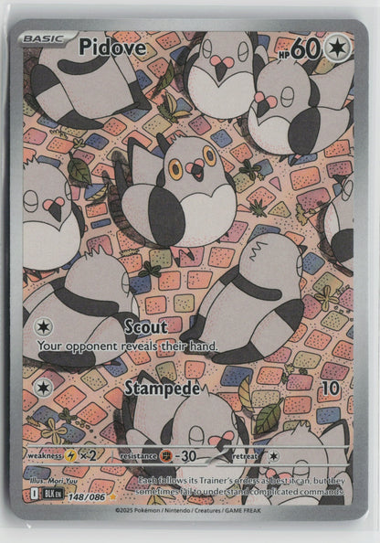 Pidove - Illustration Rare Holo BLK 148/086 NM