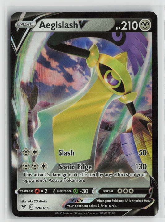 Aegislash V Ultra Rare Holo SWSH04 126/185 NM