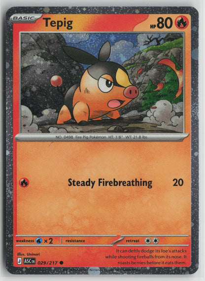 Tepig - (Cosmos Holo) Common Miscellaneous Cards & Products 029/217 NM
