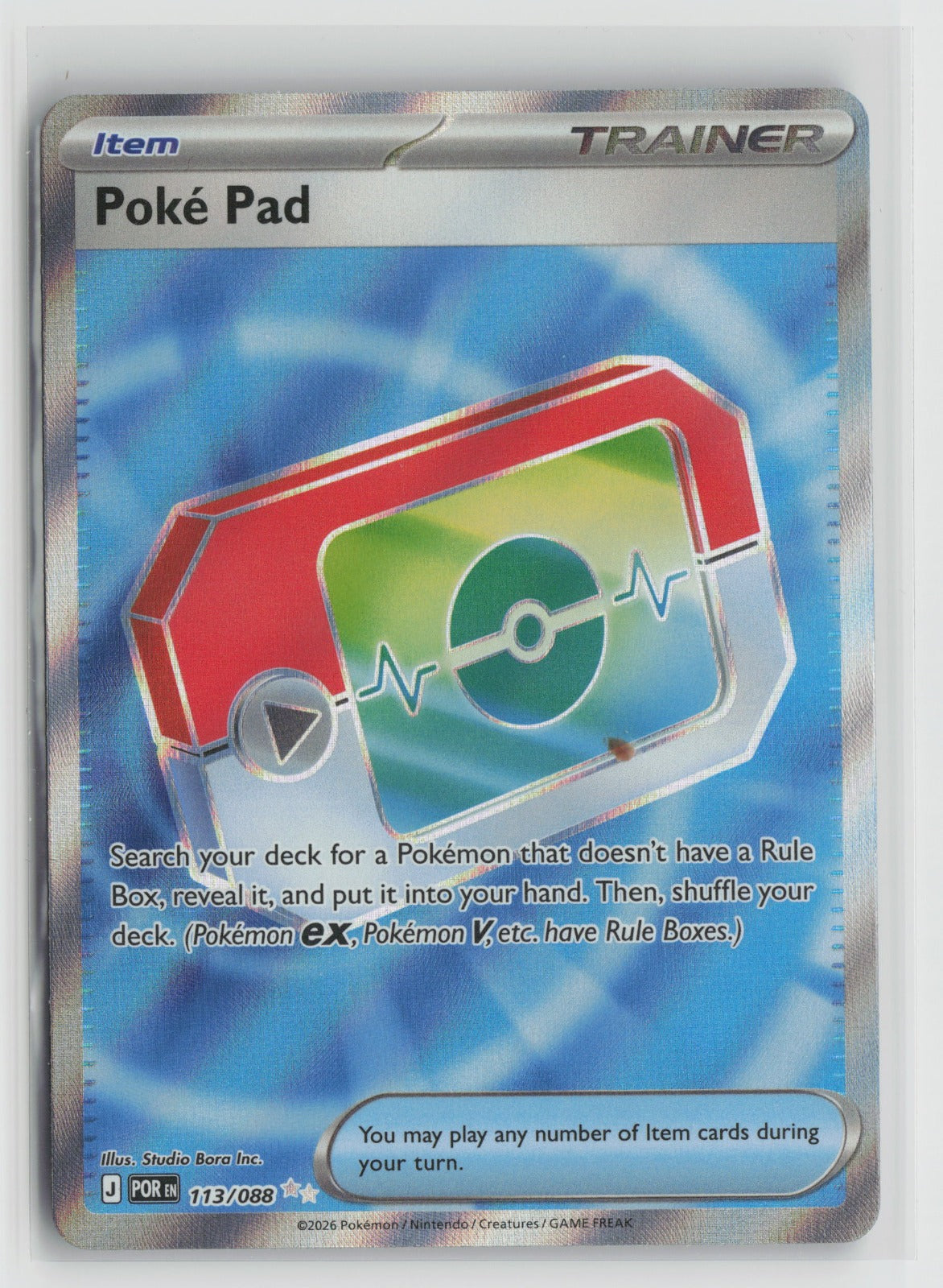 Poke Pad - Ultra Rare Holo POR 113/088 NM