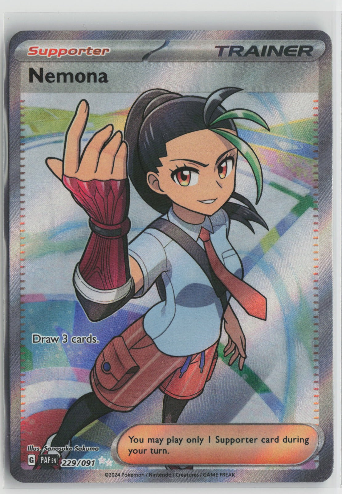 Nemona - Ultra Rare Holo PAF 229/091 NM