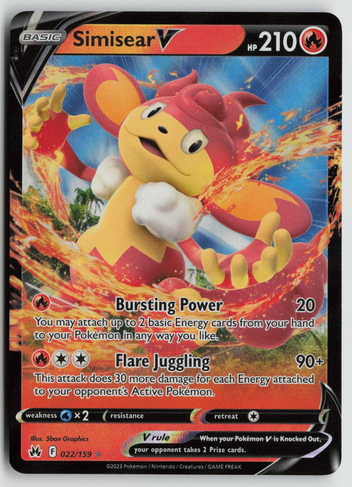 Simisear V Ultra Rare Holo SWSH09 027/172 NM