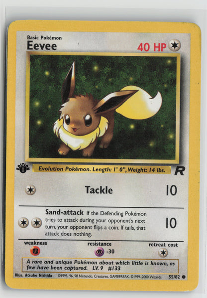 Eevee Common 1st Edition TR 55/82 MP