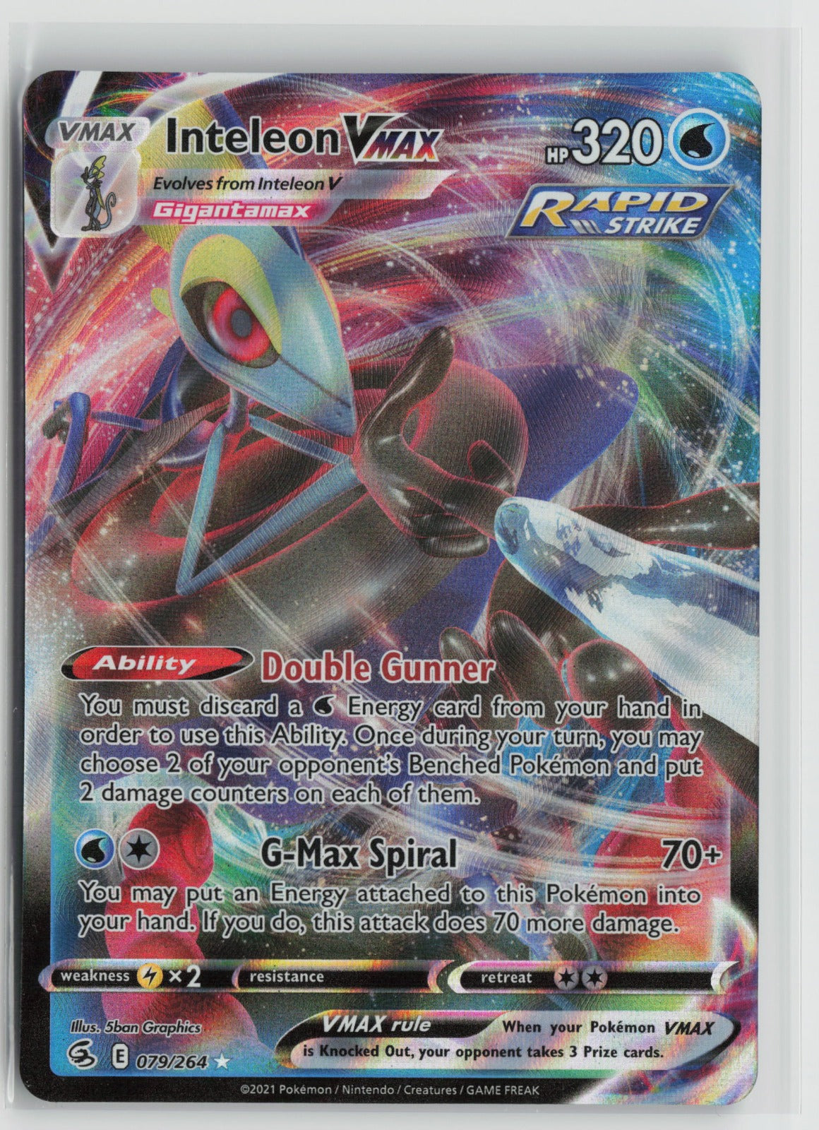 Inteleon VMAX Ultra Rare Holo SWSH08 079/264 NM
