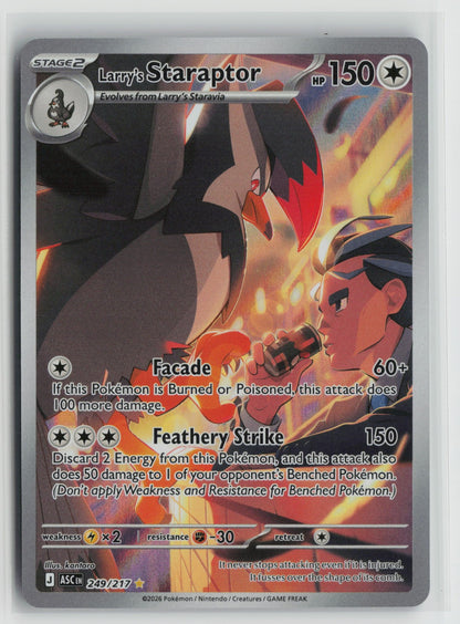 Larry's Staraptor - Illustration Rare Holo ASC 249/217 NM
