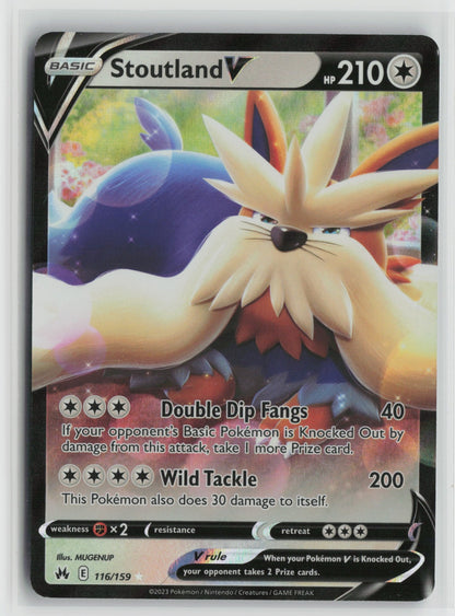 Stoutland V Ultra Rare Holo CRZ 116/159 NM