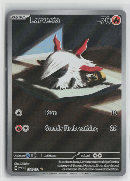 Larvesta - Illustration Rare Holo SSP 196/191 NM