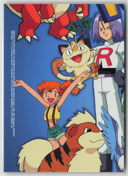 Gary Oak TV8 Topps TV Animation Series 1999 Non-Holo LP (Back)