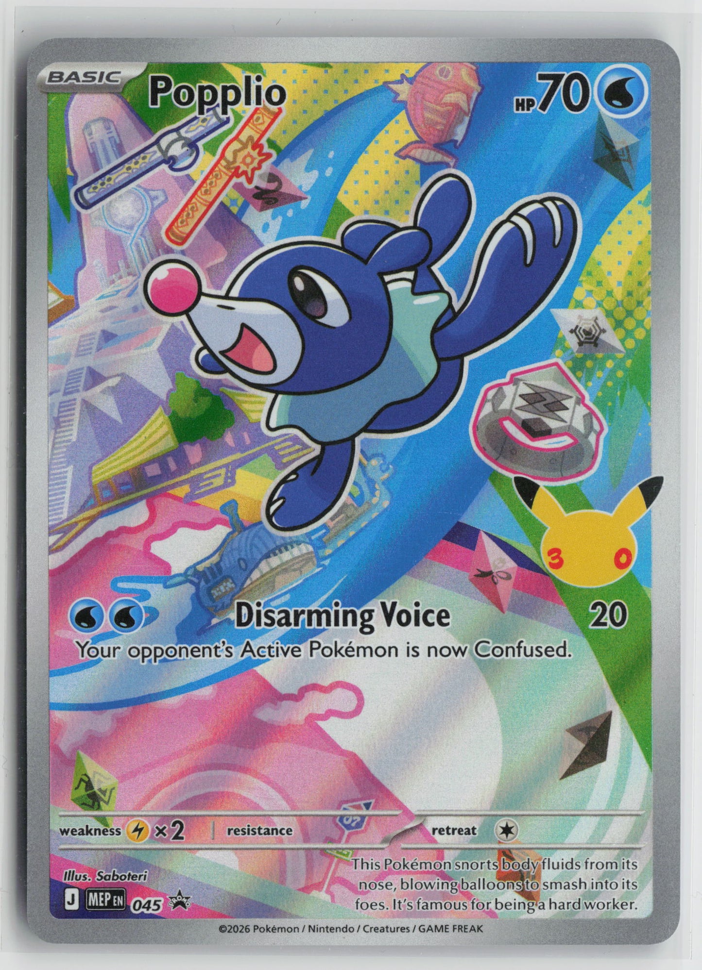Popplio - Promo Holo MEP 045 NM