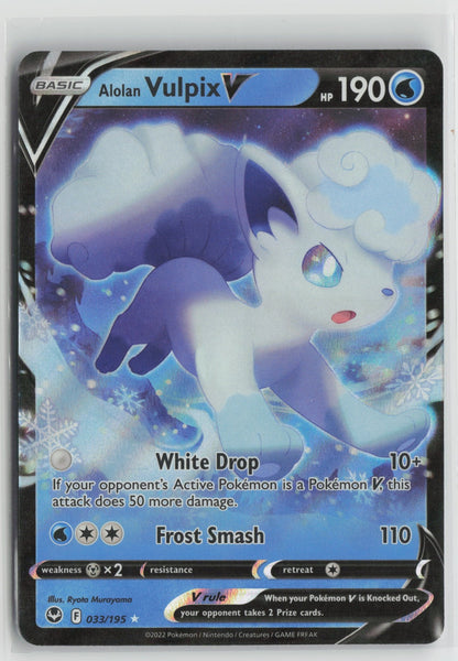 Alolan Vulpix V Ultra Rare Holo SWSH12 033/195 NM