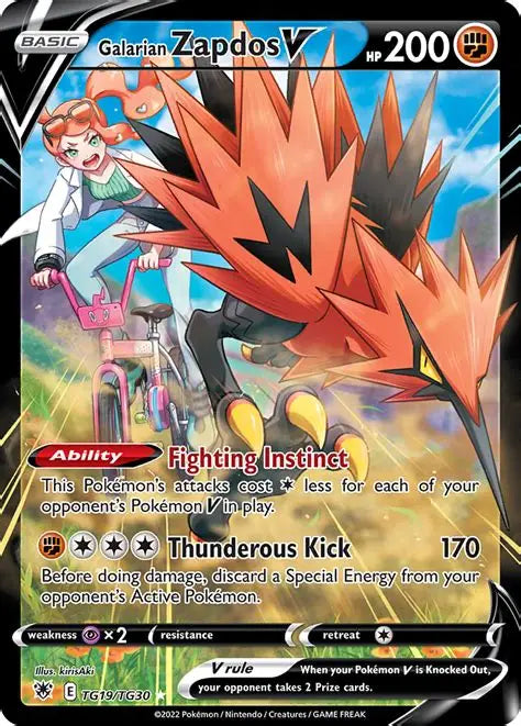 Galarian Zapdos V - Astral Radiance #TG18/TG30