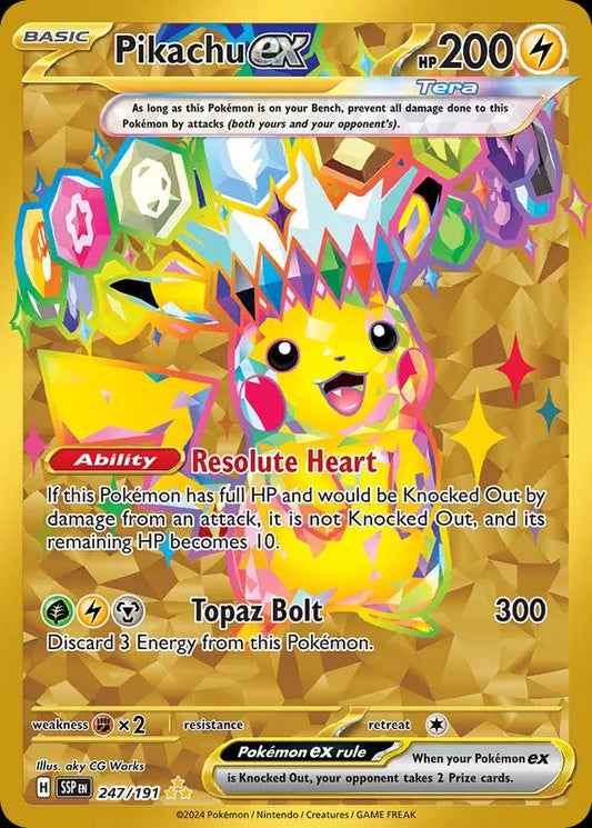 Pikachu EX - S&V Surging Sparks #247/191