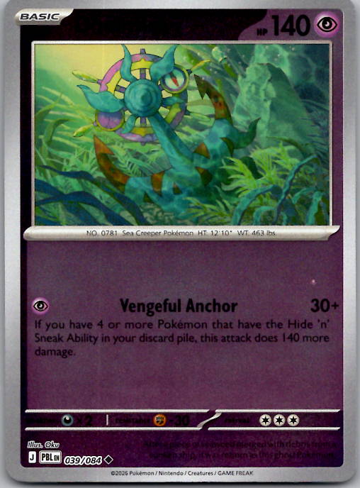 Dhelmise Uncommon Reverse Holo PBL 039/084 NM