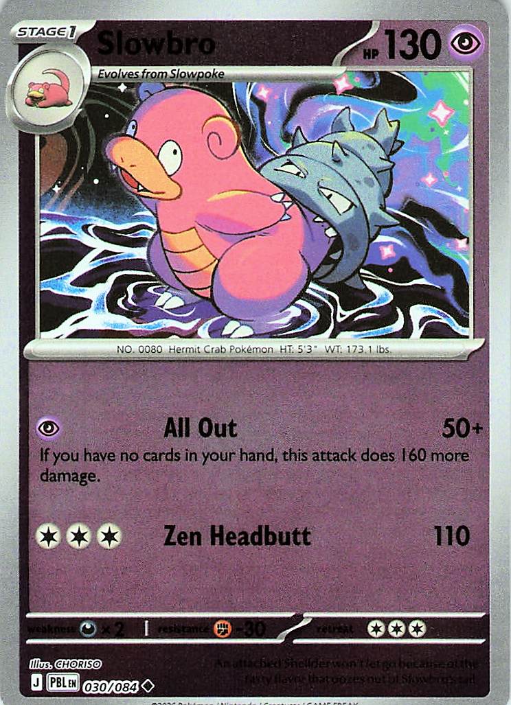 Slowbro Uncommon Reverse Holo PBL 030/084 NM