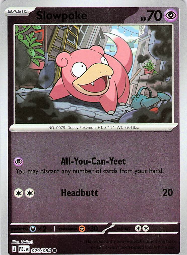 Slowpoke Common Reverse Holo PBL 029/084 NM