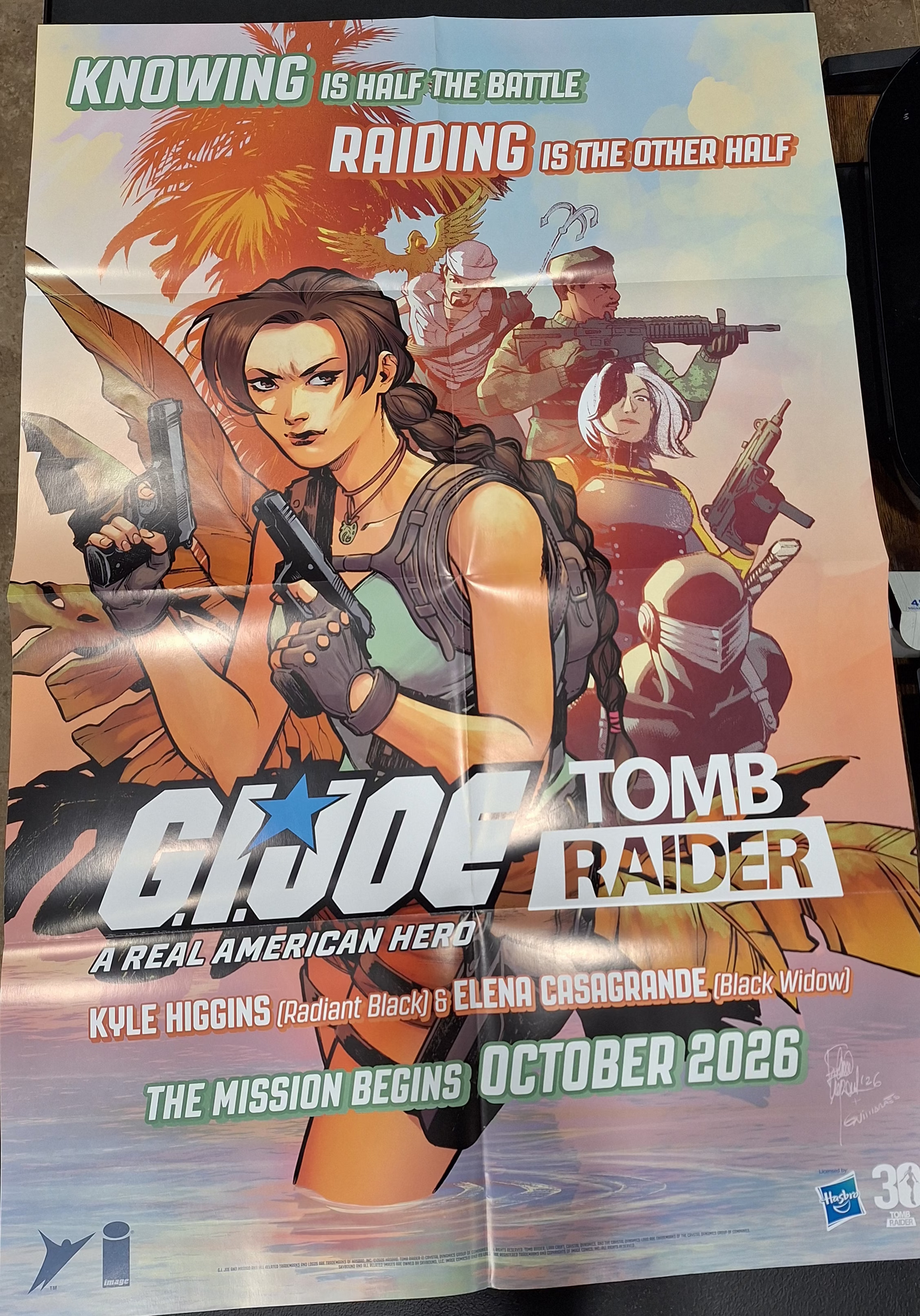 GI Joe a Real American Hero & Tomb Raider Double Sided Promo Poster (Retailer Exclusive)
