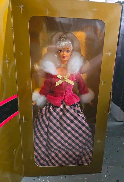 1996 Mattel Avon Exclusive Winter Rhapsody Barbie Doll New In Box