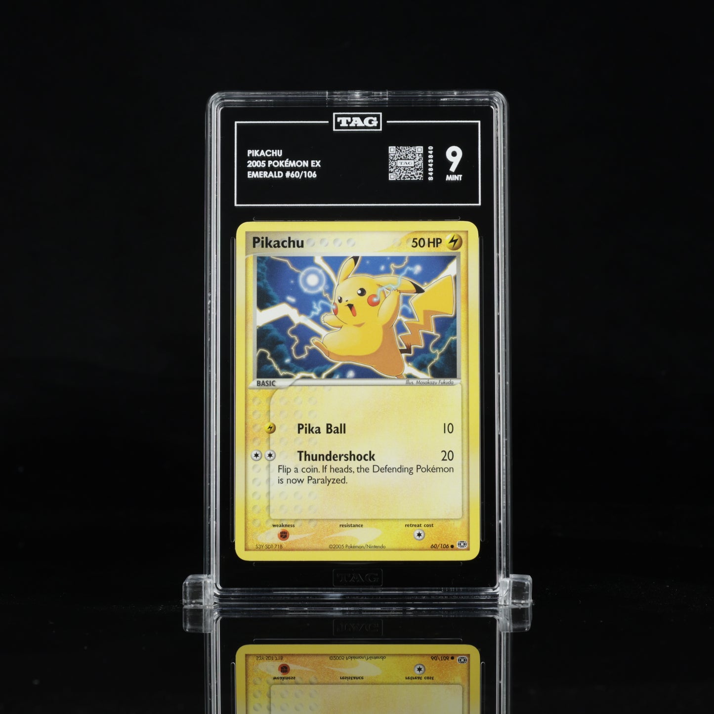 Pikachu - Emerald #60/106 - TAG 9