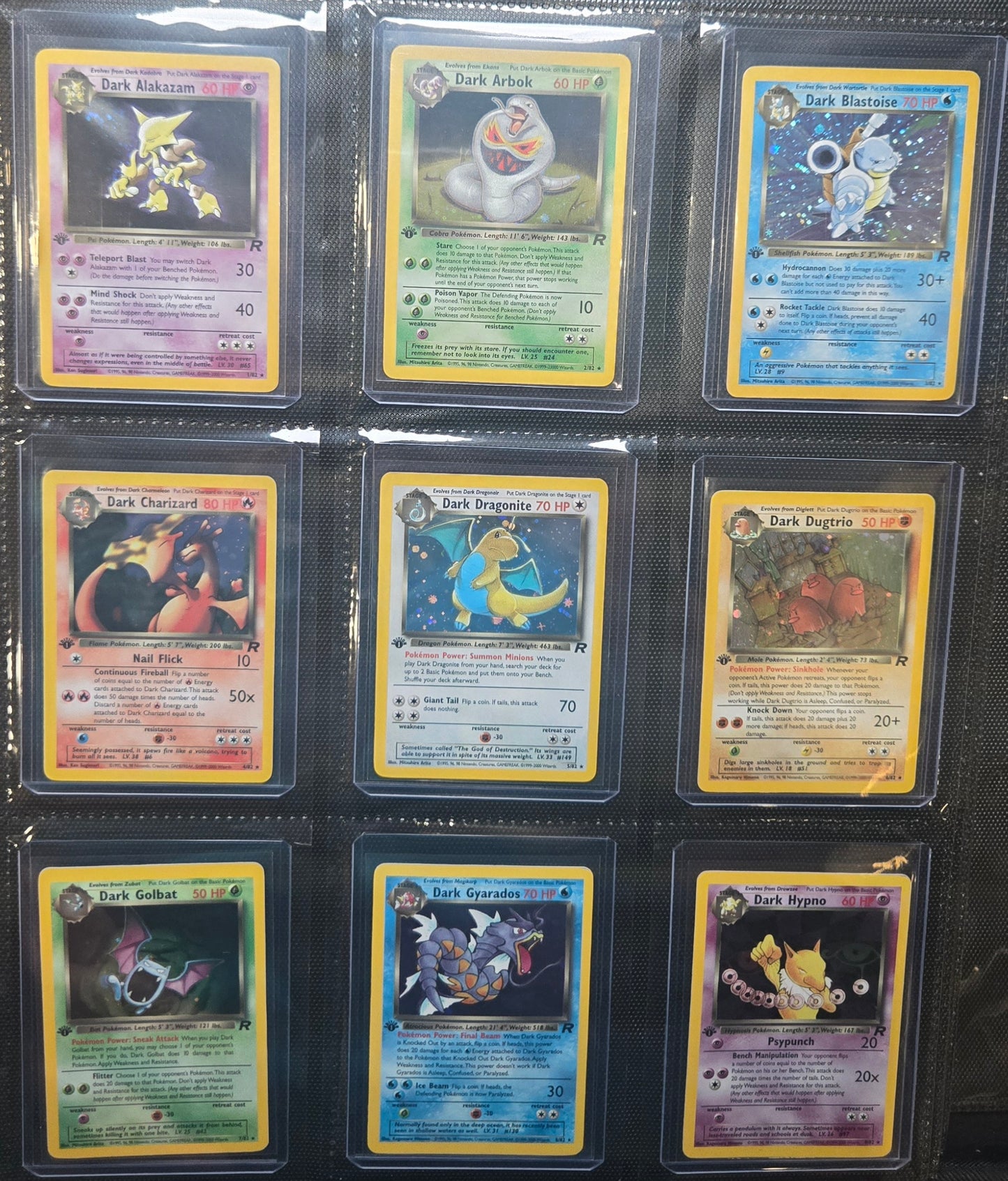 1st Edition Team Rocket Complete set - Cleanest Set Ever (SEE PICTURES)