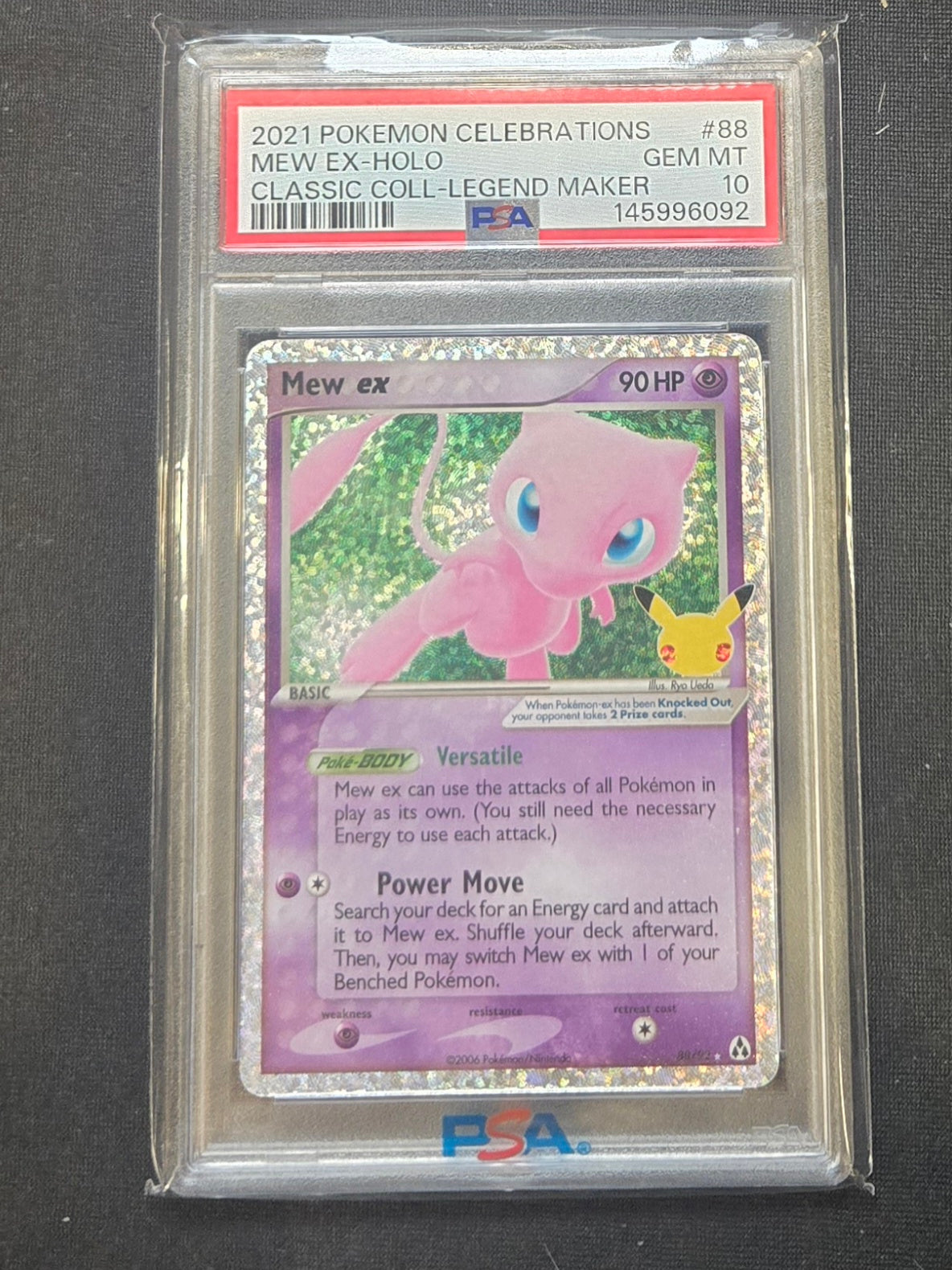 Mew ex #88 Celebrations PSA 10