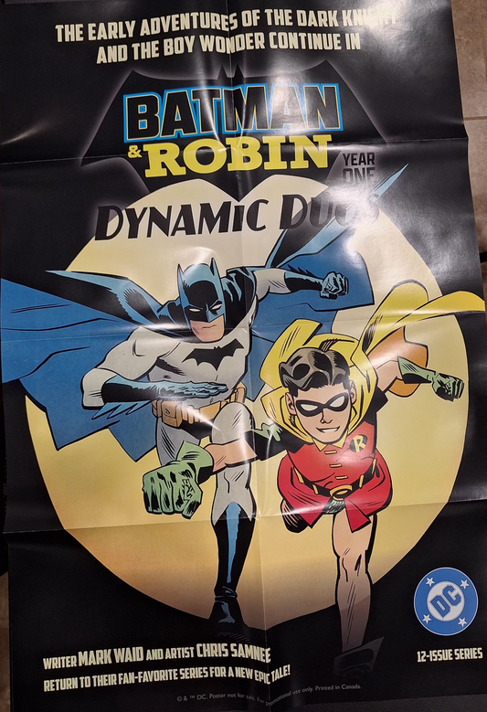 Batman & Robin Year One Dynamic Duos Promo Poster (Retailer Exclusive)