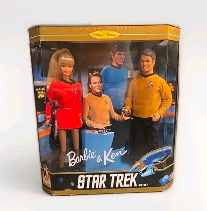 BARBIE AND KEN STAR TREK GIFT SET MATTEL 15006 NRFB 1996 COLLECTOR EDITION